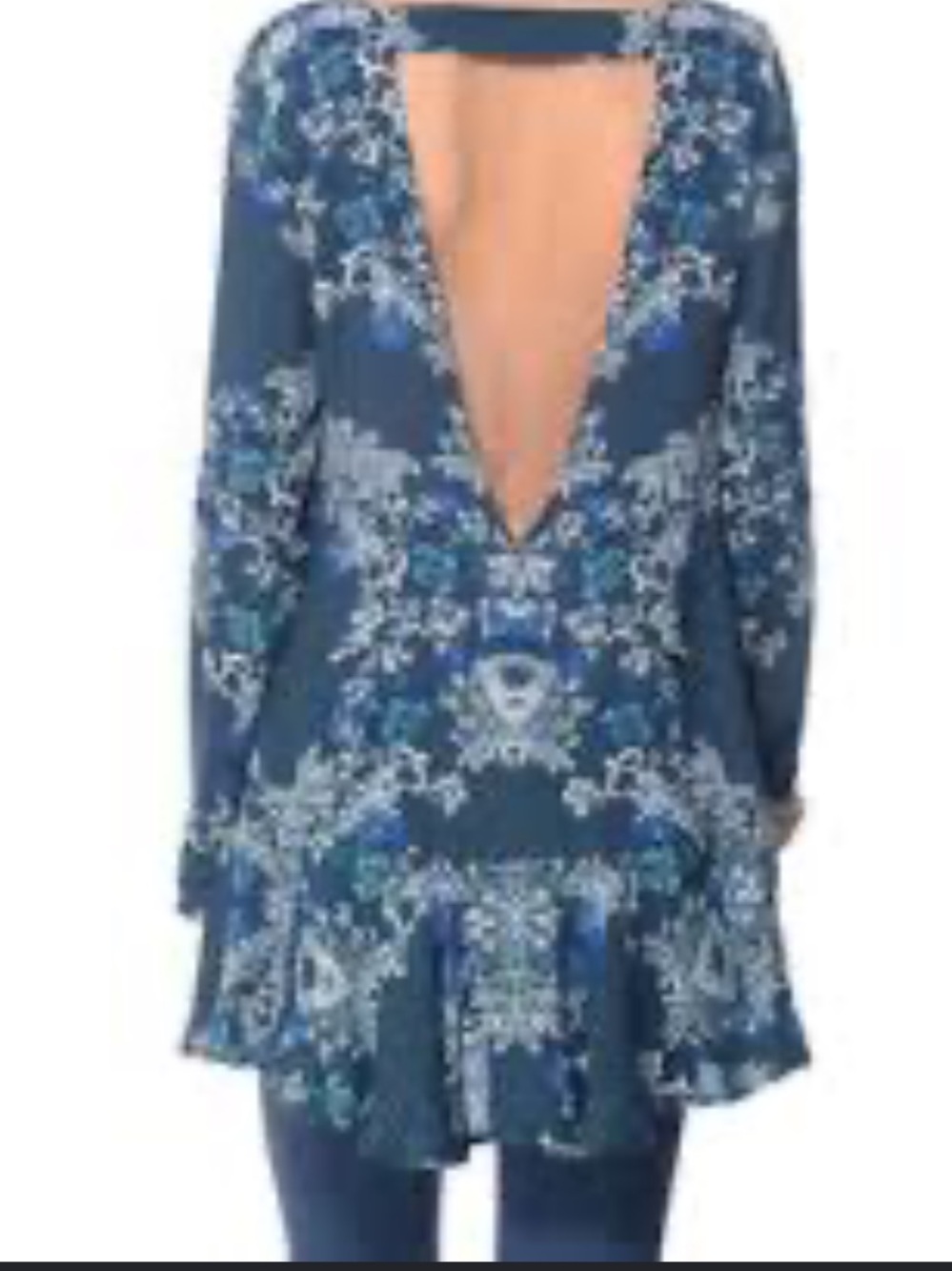 FREE PEOPLE MINI OPEN BACK DRESS- XS - Picture 2 of 5